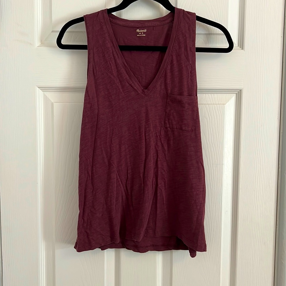 Whisper Cotton V-Neck Pocket Tank